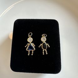 Set Of (2) 14K Pendants