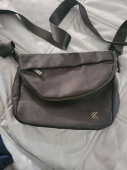 Black Nylon Crossbody Shoulder Bag