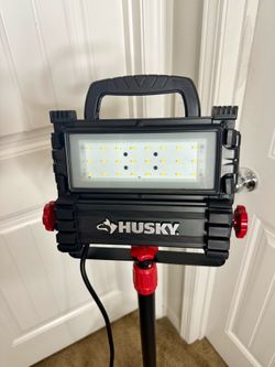 Husky 7000 Lumen Multi-Directional LED Light Tripod - Black