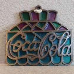 Vintage Counterpoint Coca-Cola Stained Glass Sun Catcher