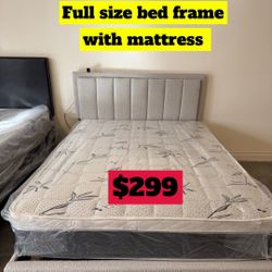 Full Size Bed Frame With Mattress Included 
