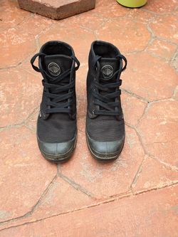 Black Boots Canvas Women 8.5