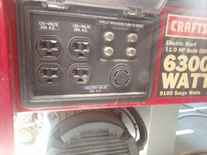 6300 Watts Generator Under 20 Hours