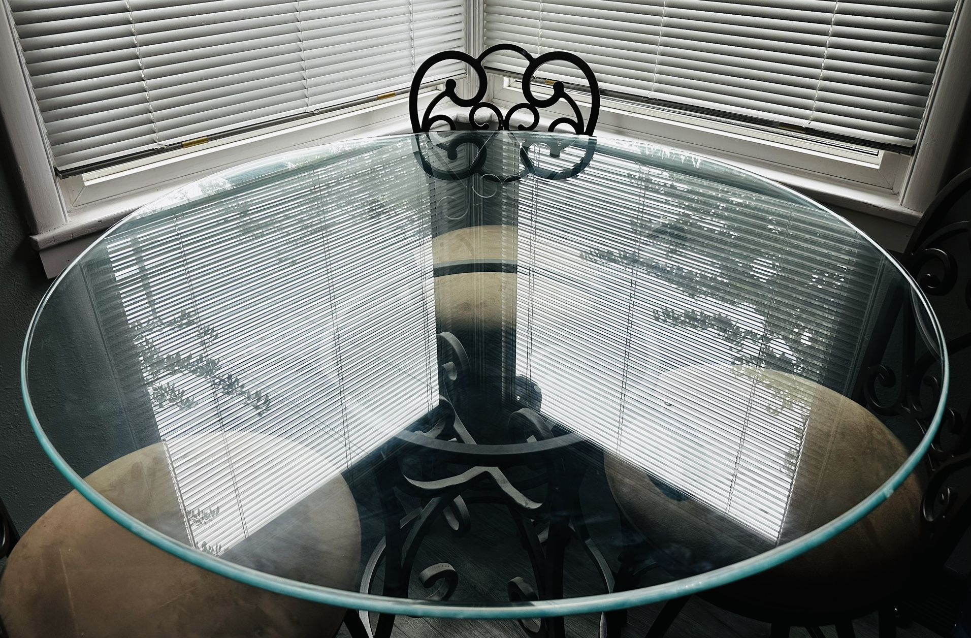 Glass Dining Table w/ chairs