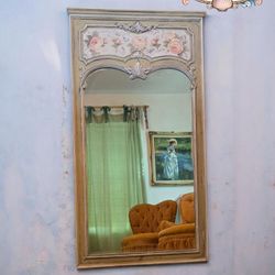 Romantic Shabby French Trumeau Mirror 