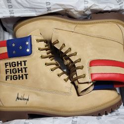 DONALD TRUMP Fight Boots Authentic NEW Size 12 Men's Limited 1747/2000

