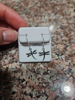 Dragonfly earrings 925 sterling silver