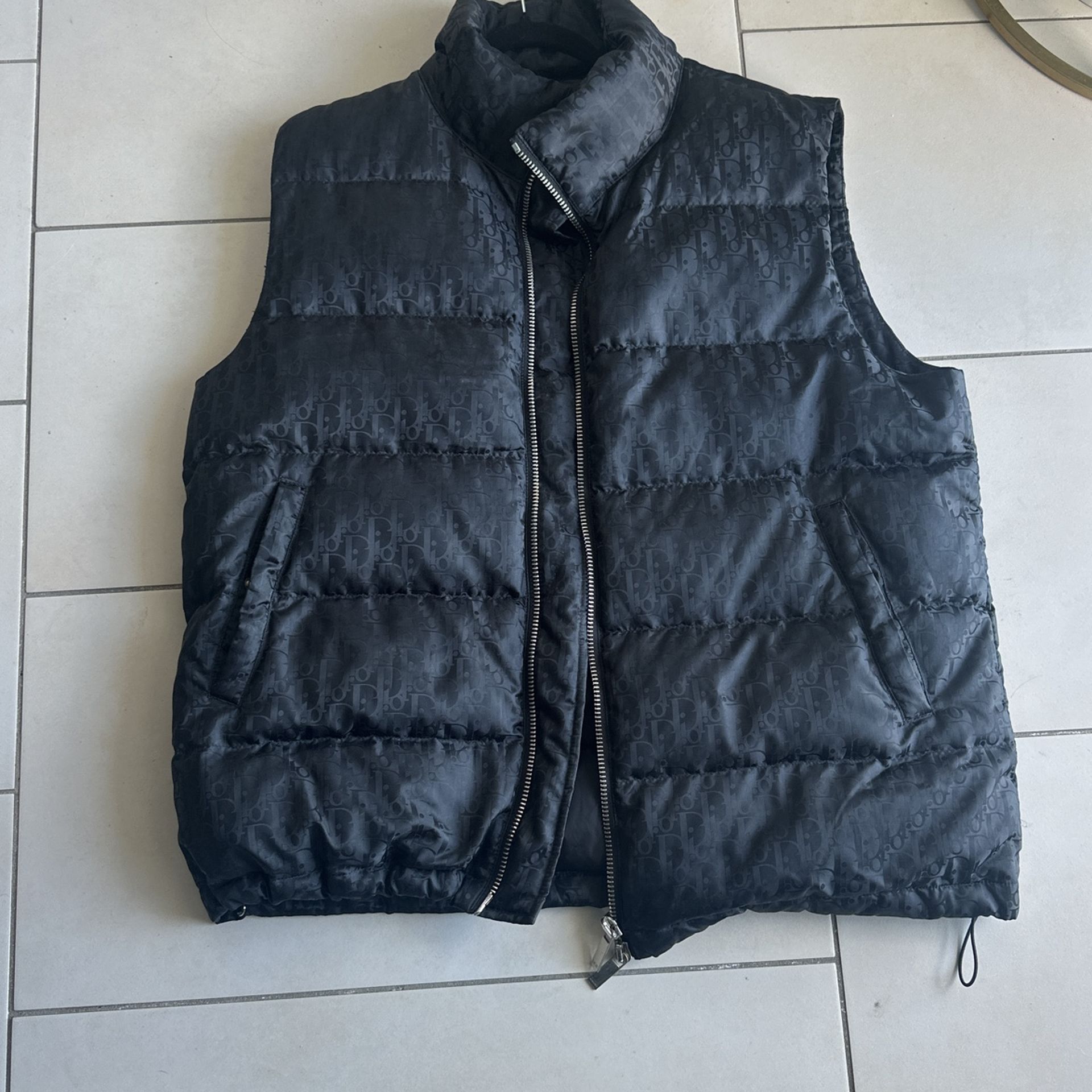  DIOR OBLIQUE SLEEVELESS DOWN JACKET VEST