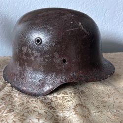 authentic WWII German M42 Stahlhelm Combat Helmet