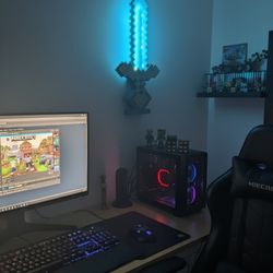 LIGHT UP YOUR PIXELATED WORLD! LEGENDARY MINECRAFT SWORD LAMP!