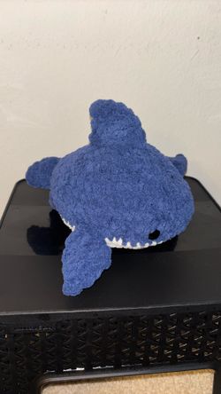 Fluffy Crocheted Blue and White Shark 🦈 🧶
