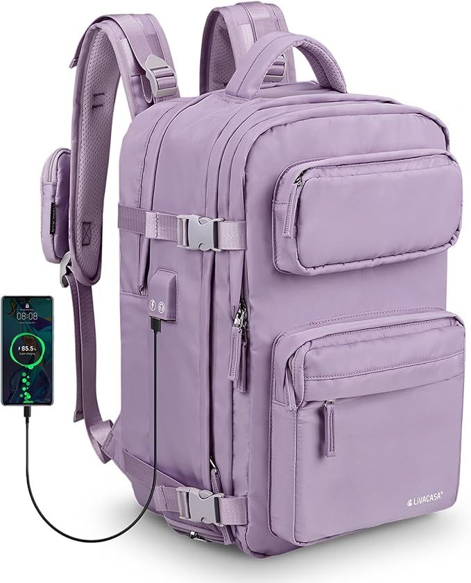 LIVACASA Waterproof Travel Backpack for Women