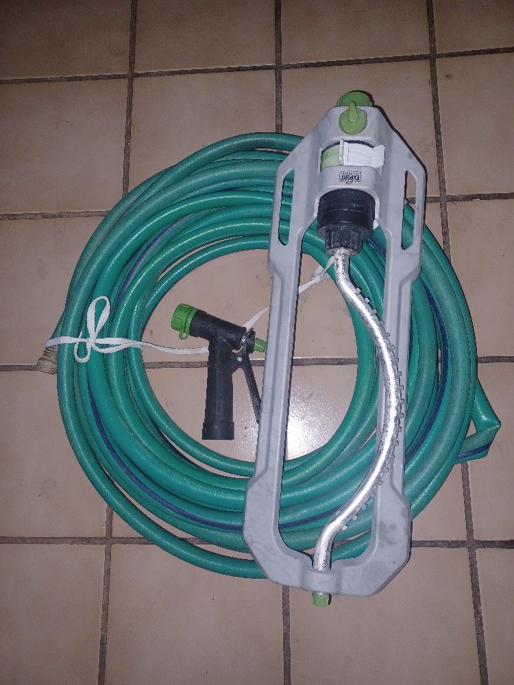 Water Hose +yard sprinkler & Garden Sprayer