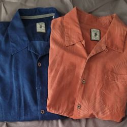 SOLD 😃 SOLD. BOGO * Jamaica Jaxx Casual Shirts XL Blue / Peach