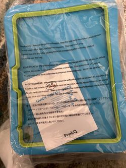 Pepkoo Kids Tablet Case Blue and Green