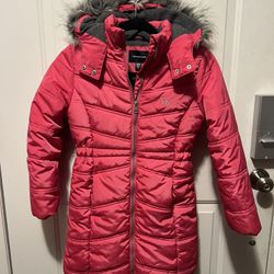 Girls Pink Calvin Klein Coat