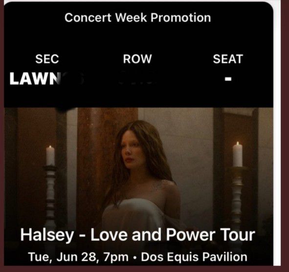 Halsey Concert Lawn Tickets