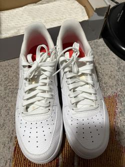 White Nike Air Force 1 low 07 habanero