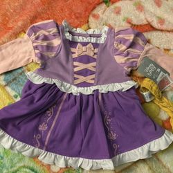 Rapunzel From Tangled Baby Onesie And Headband Set