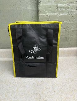 Postmates Insulated Tote Food Delivery Reusable Bag.