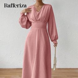 Shein Pink V Neck Dress