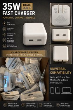 35W dual usb-c charger