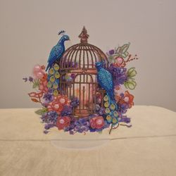 Peacock Diamond Art Stand