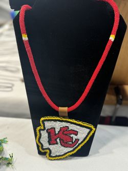 Kansas City Chiefs Beaded Medallion