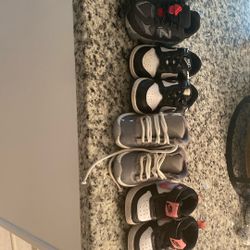 New Balance 9060S Size 5 40 Dollars Panda Dunks Size 5 30 Cool Grays Jordans 25 Size 4  Pink Black And White Nikes Size 3 1/2 10 Bucks