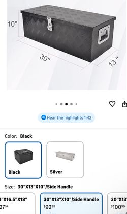 Tool Box Underbody Flatbox Truck Car 