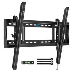Heavy Duty Tilt TV Wall Mount Bracket for 48-120 Inch Flat/Curved TVs, 200Lbs Capacity