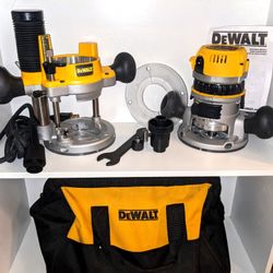 DEWALT  Variable Speed Combo Fixed/Plunge Corded Router with Soft Case – Brand New!