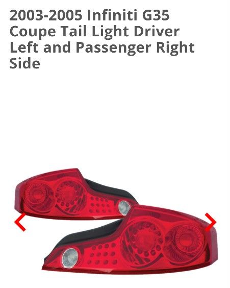 03 G35 Rear Lights
