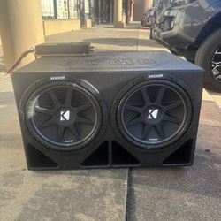 2 Kiker 12 En Su Caja De Graniso Y Su Amplificador Nuevos Listos Para Usar 