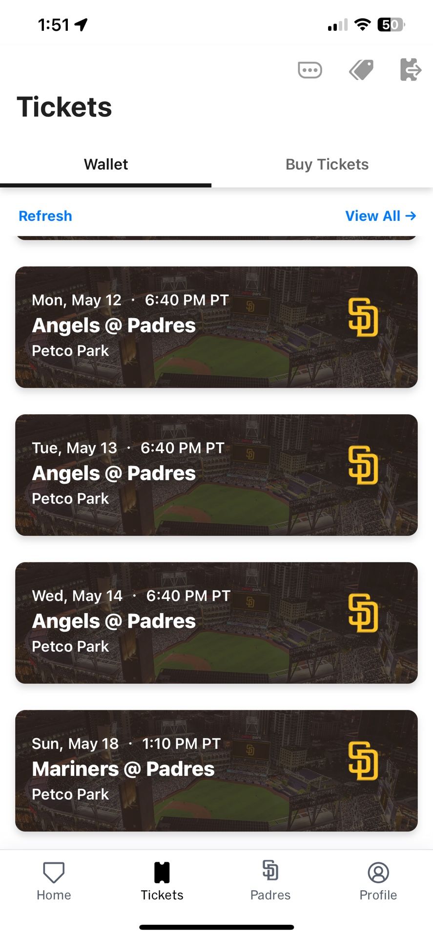 Padres Vs Angels  