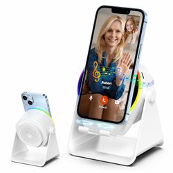 Wireless Bluetooth Speaker Phone Stand – RGB LED Induction Audio Speaker