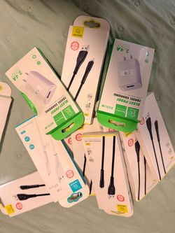 USAMS USB Charging Cables and Wall Chargers Bundle