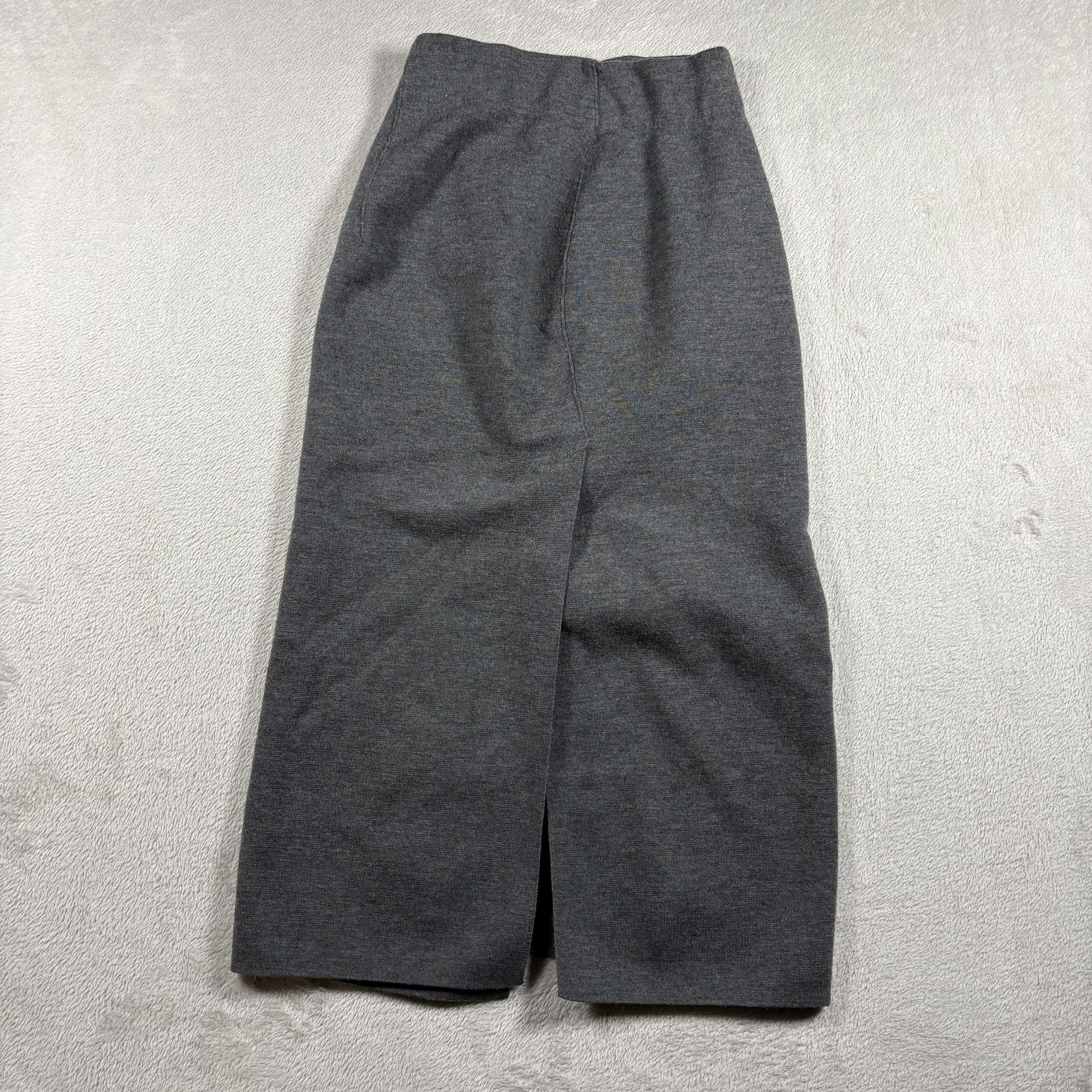 Rag & Bone women Midi Skirt Women XXS Wool Blend Gray Full Pencil Split #2769