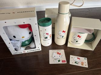 Hello Kitty X Starbucks 2025 Collectibles Christmas Gifts 