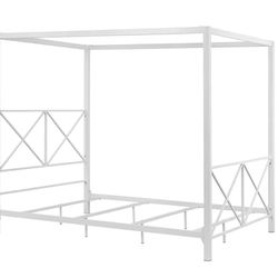 Queen Metal Canopy Bed Frame 