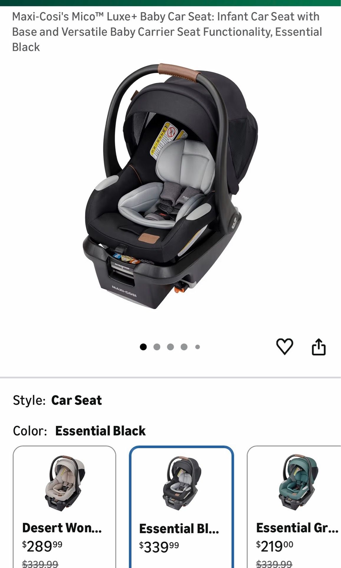 Maxi-Cosi Mico Luxe+ Car Seat