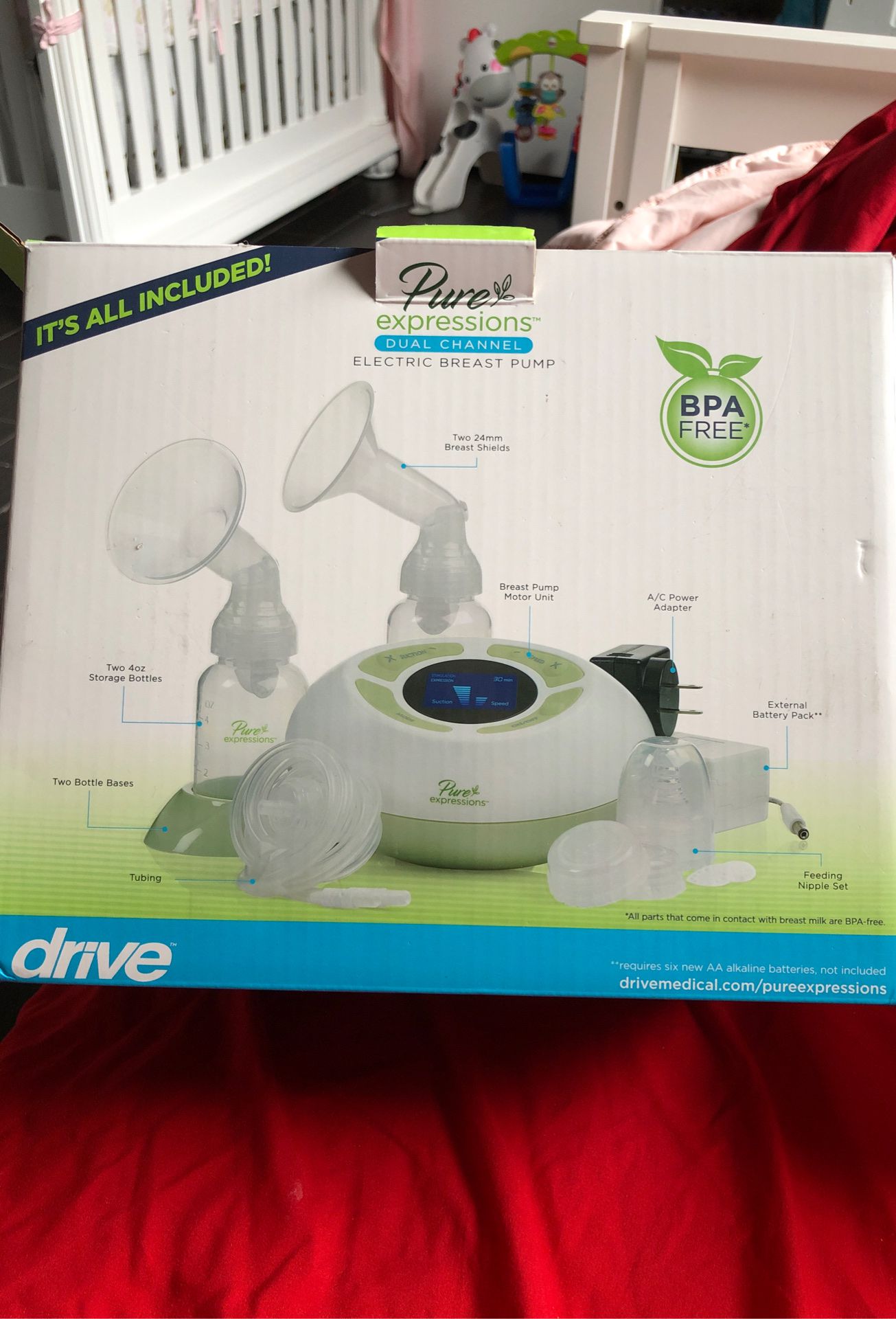 Pure Expressions Dual Channel Electric Breast Pump, *Use*  LCD Display