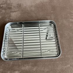 Toaster Oven Baking Sheet And Cooling Rack, New!