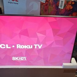 TCL - 65" Class 6-Series Mini-LED QLED 8K UHD Smart Roku TV