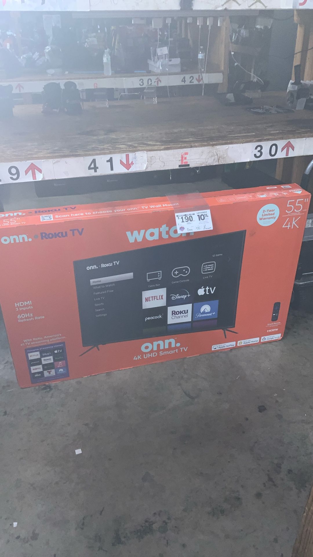 Onn 55” Roku Smart TV