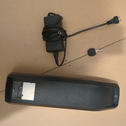 48V 7.8Ah (374Wh) Removable Battery For Ebike With Key And 2 Amp Charger