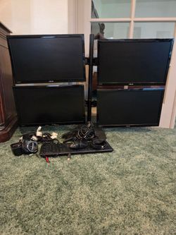 Asus 4 Monitor with Assesories