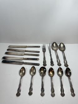 Vintage Rogers Bros Silverware WM Roger and Son AA Monogram A
