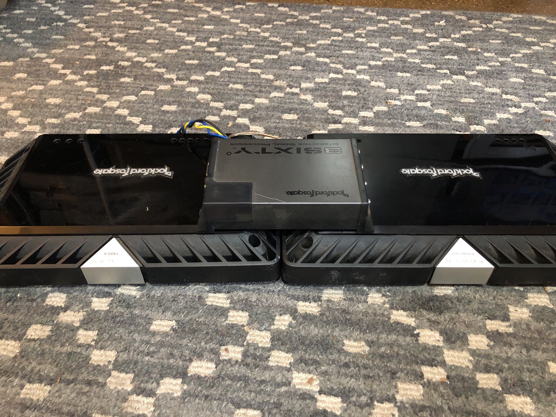 Rockford Fosgate amplifiers and interactive signal processor