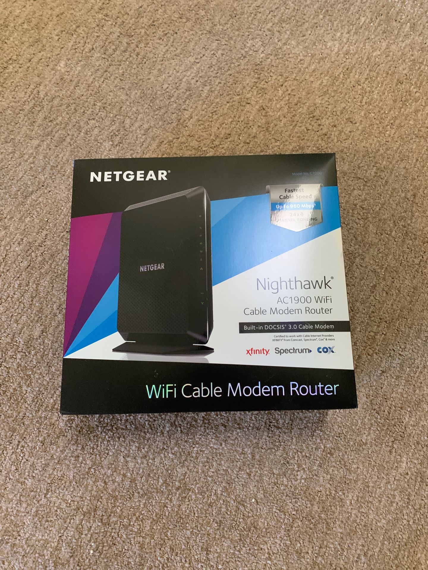 Nighthawk AC1900 WiFi Cable Modem Router